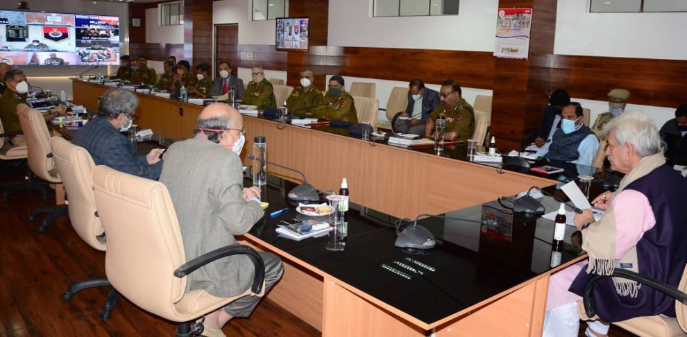 Lt Governor Manoj Sinha reviews security arrangements for DDC elections, Panchayats/ULB By-Polls