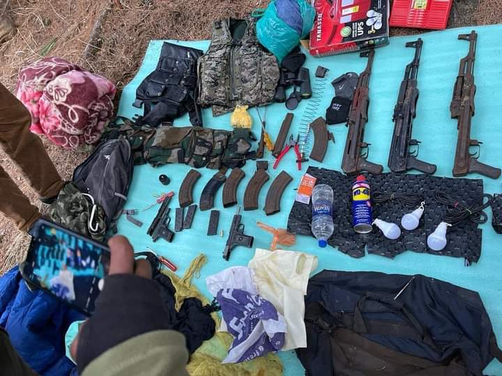 Forces bust hideout in Pahalgam forests, arms, ammunition recovered