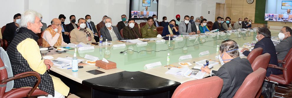 Lt Governor chairs meeting of Administrative Secretaries, experts on Smart City Projects