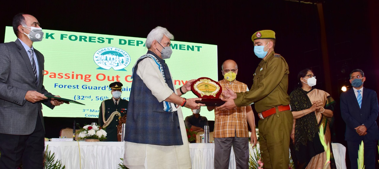Lt Governor attends passing out ceremony of 32nd, 56th & 66th Forest Guards’ Course