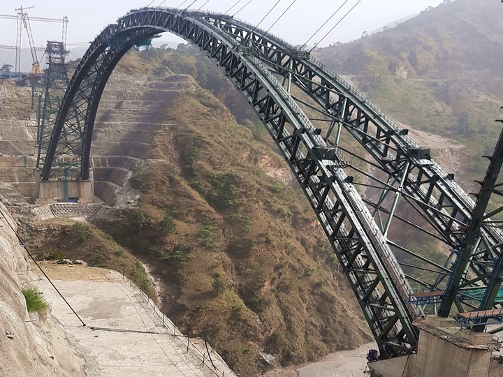 Railways complete Arch closure of world's highest railway bridge over Chenab in J&K