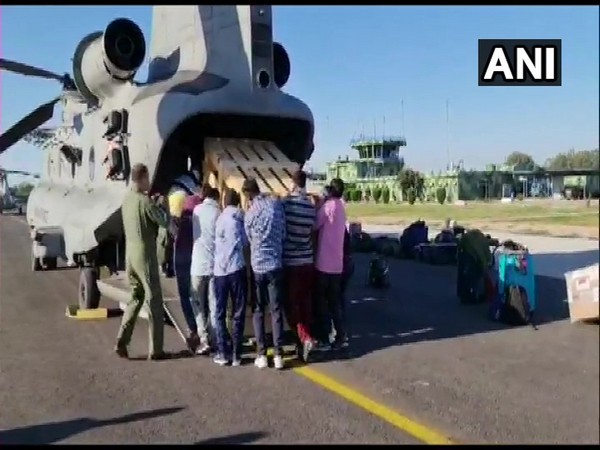 COVID-19: IAF's Chinook helicopter leaves for Leh from Jmu with bio-safety cabinet and centrifuges