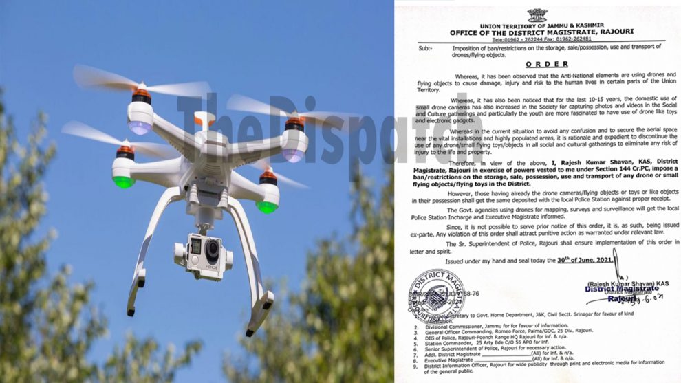 Ban imposed on use of drones in Rajouri
