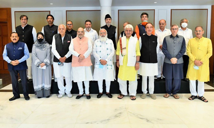 Assembly polls in J&K after delimitation of constituencies, PM Modi tells all-party meeting