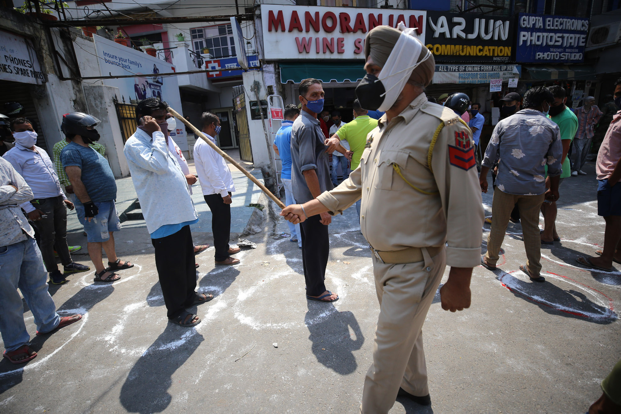 Heavy rush witnessed outside wine shops across Jammu The Dispatch