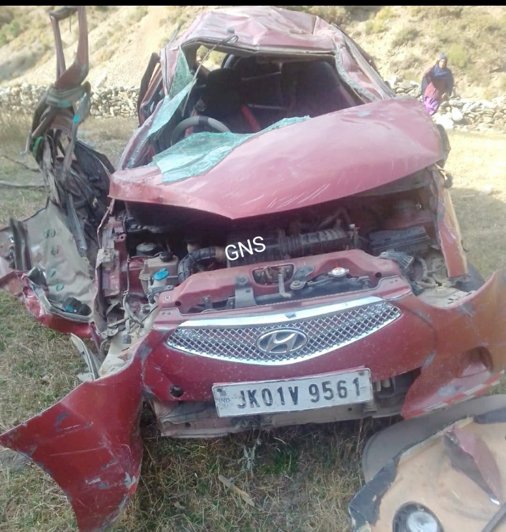 Man killed, 3 others injured in Kupwara single vehicle collision