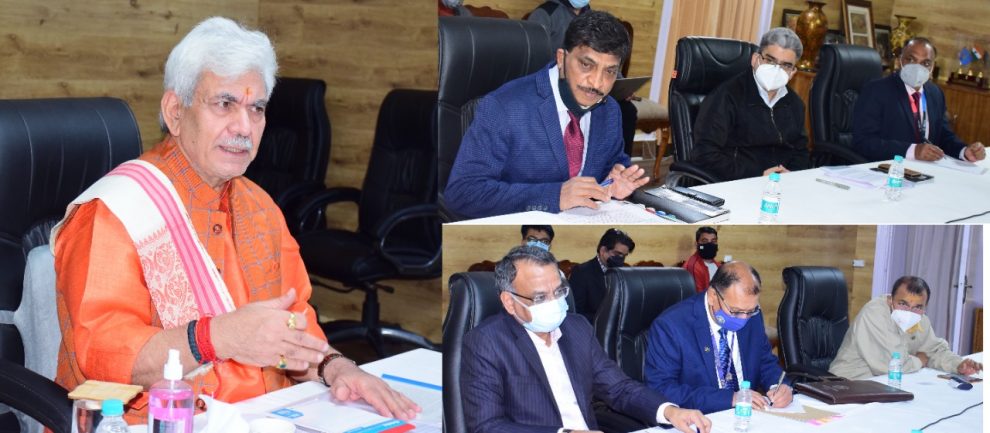 Lt Governor reviews progress towards financial inclusion by banks in J&K