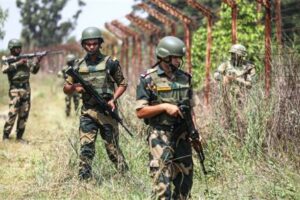 Security forces carry out searches along International Border in Samba