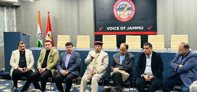 MP Bansal, Dr Shakti visit Chamber House, brief CCI team on progress of Jammu AIIMS