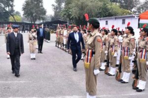 Advisor Bhatnagar complements NCC Camp cadets at Nagrota