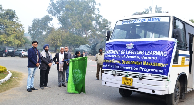 Jammu University VC flags off MRDM Field Immersion