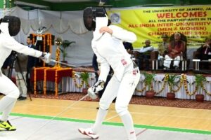 LG Sinha inaugurates All India Inter-University Fencing Championship at Jammu University