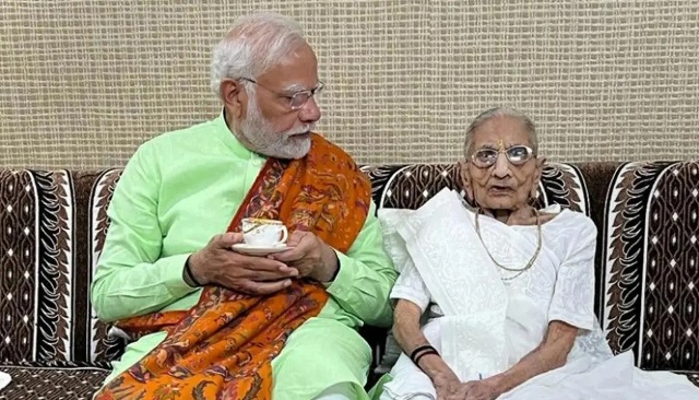 PM Modi’s Mother hospitalized in Ahmedabad