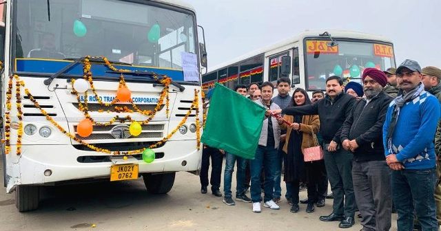 DC Rahul flags off JKRTC Bus Services for different routes