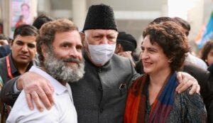 Bharat Jodo Yatra: Farooq walks with Gandhis in UP