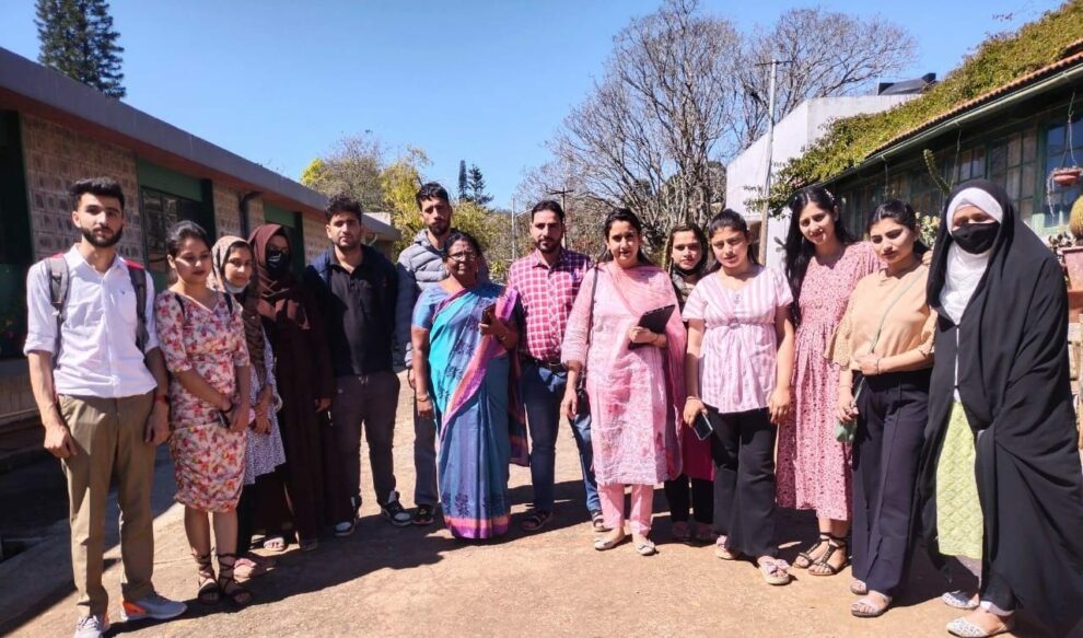 Poonch Campus students visit Satellite Silkworm Breeding Station Tamil Nadu, NIO University Goa