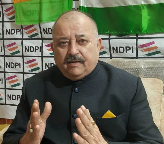 National Democratic Party Indian (NDPI) Chief Rajesh Gupta