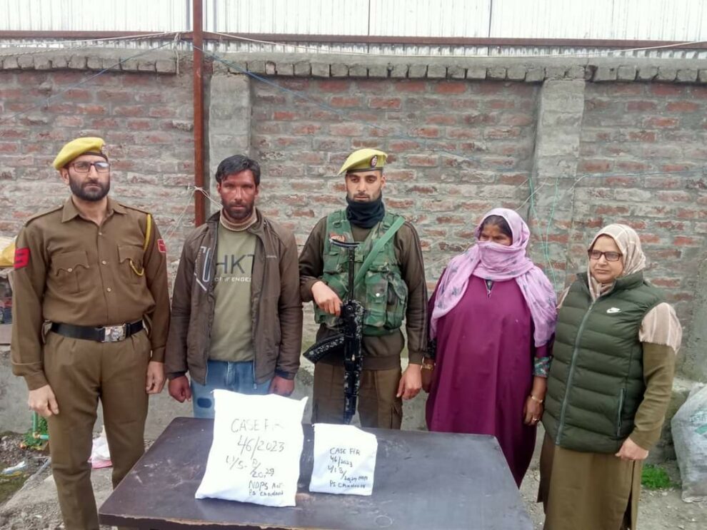 Mother-Son duo arrested for storing, selling contraband substance in Budgam