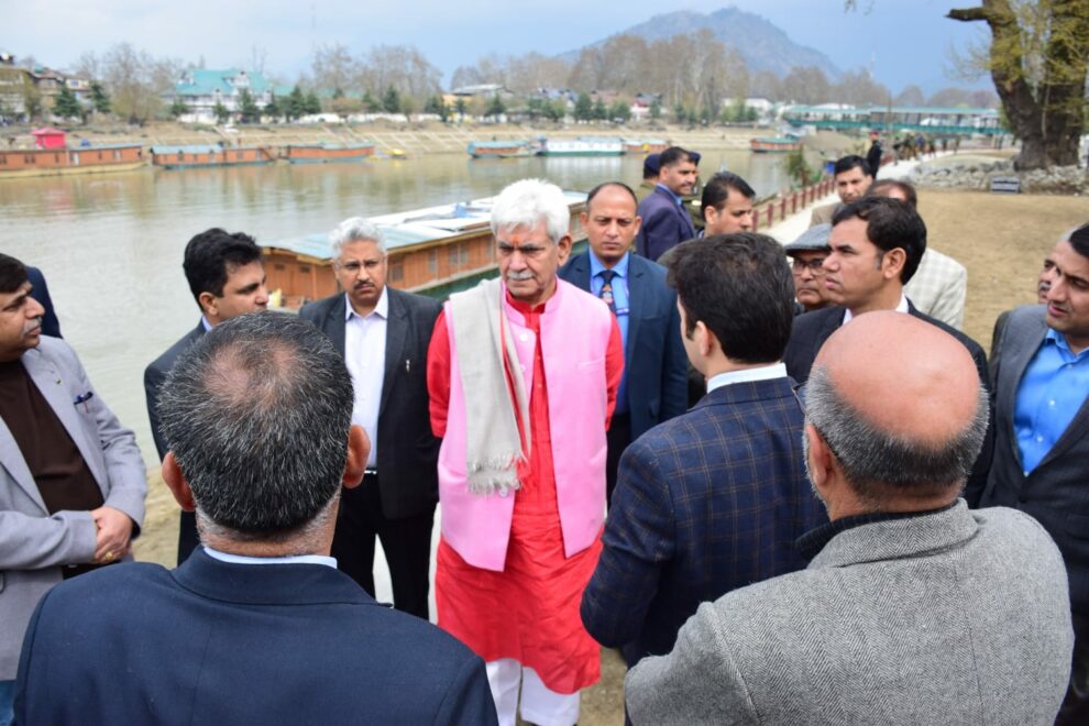 LG Sinha emphasis on timely completion of Jhelum Riverfront project