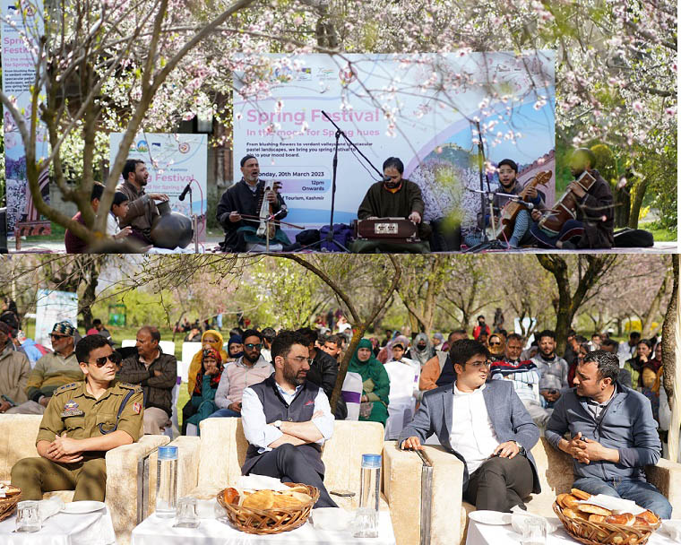 Dr Abid inaugurates Spring Festival at iconic Badamwari park
