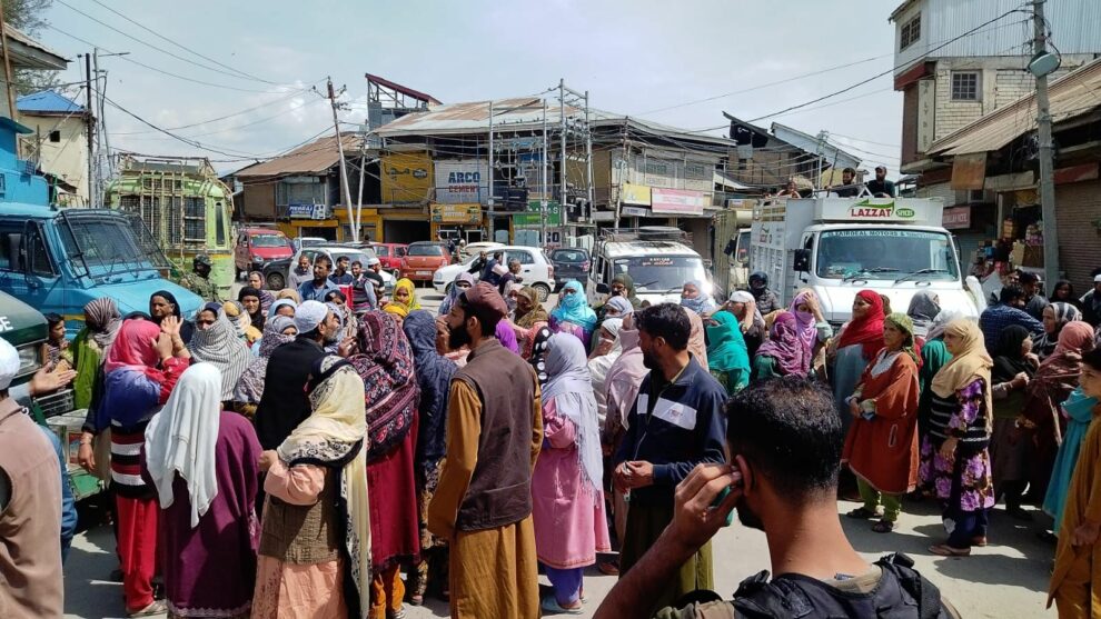Sopore residents protest over lack of basic facilities