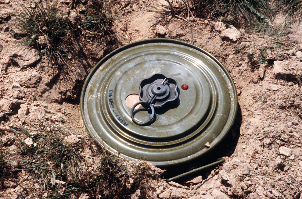 Anti personnel mine detected along LoC in Rajouri