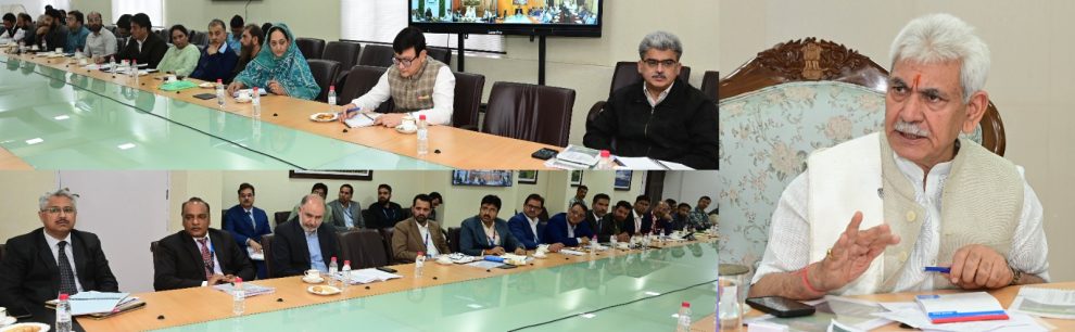 LG chairs meeting on HADP, directs bank officials to appoint nodal officers in J&K