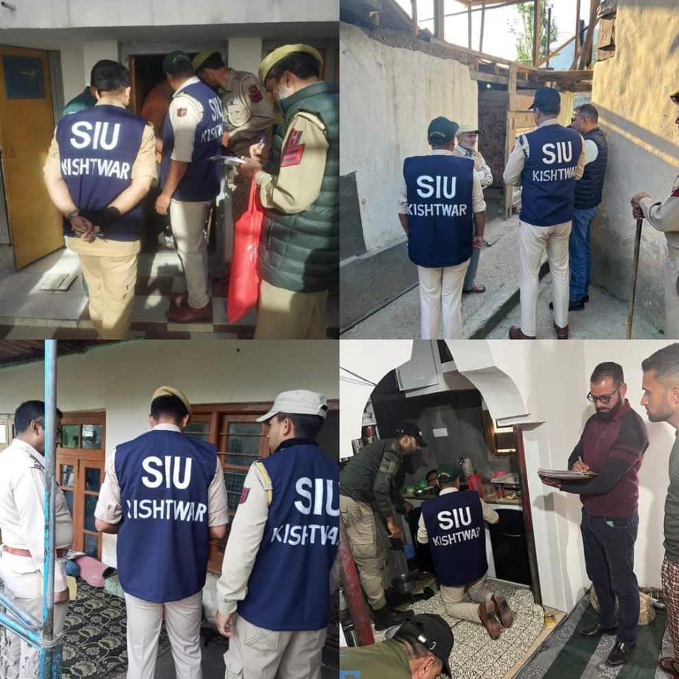 SIU conducts raids at multiple locations in Kishtwar