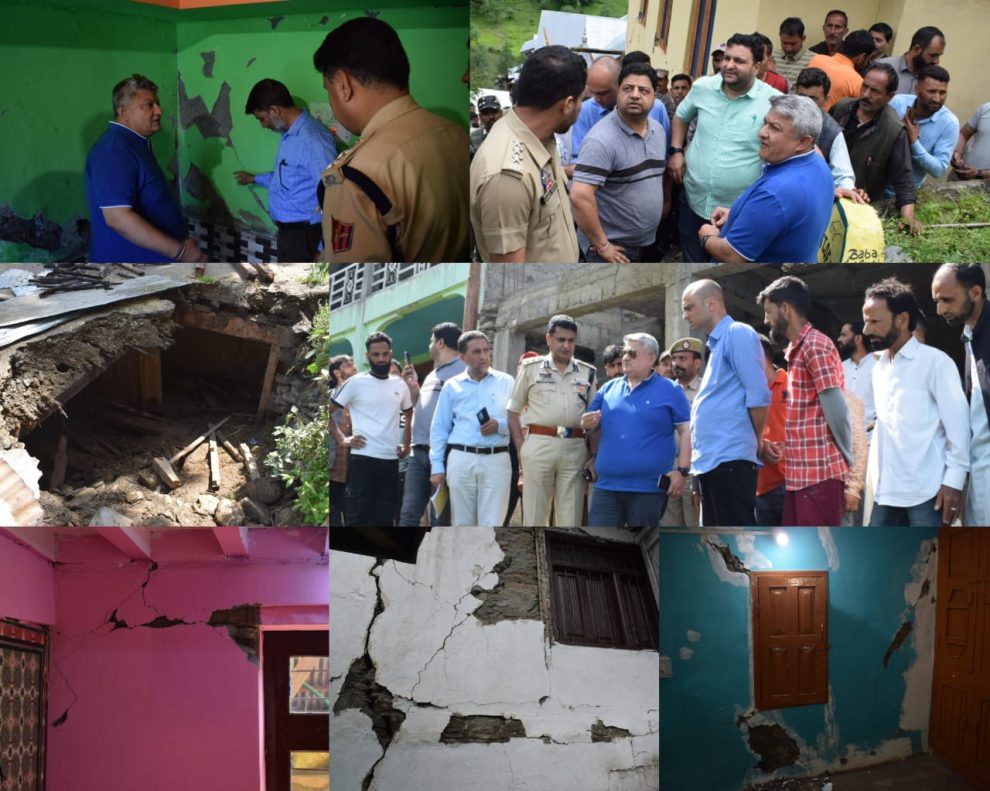 Earthquake aftermath: DC, SSP Doda tour Gandoh area to ascertain situation  