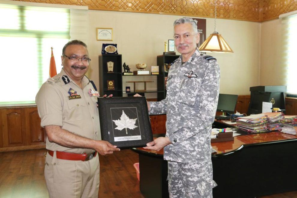 Air Vice Marshal calls on DGP, J&K