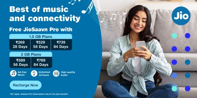 Jio introduces exciting plans with for music lovers