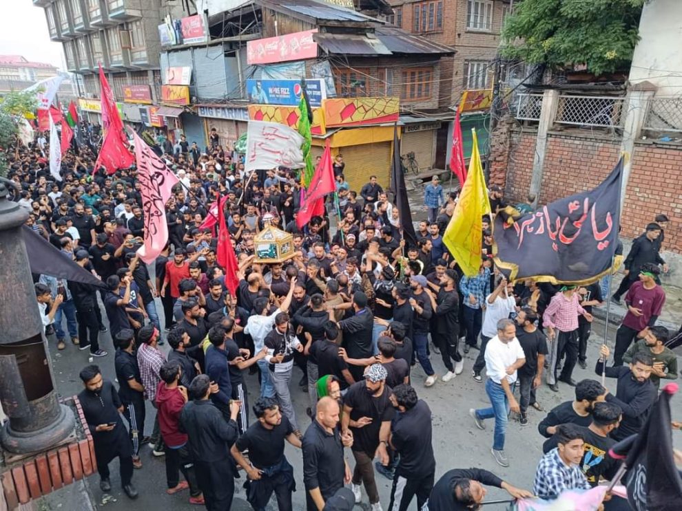 After 34 years, Shia community takes out 8th Muharram procession through traditional routes in Srinagar
