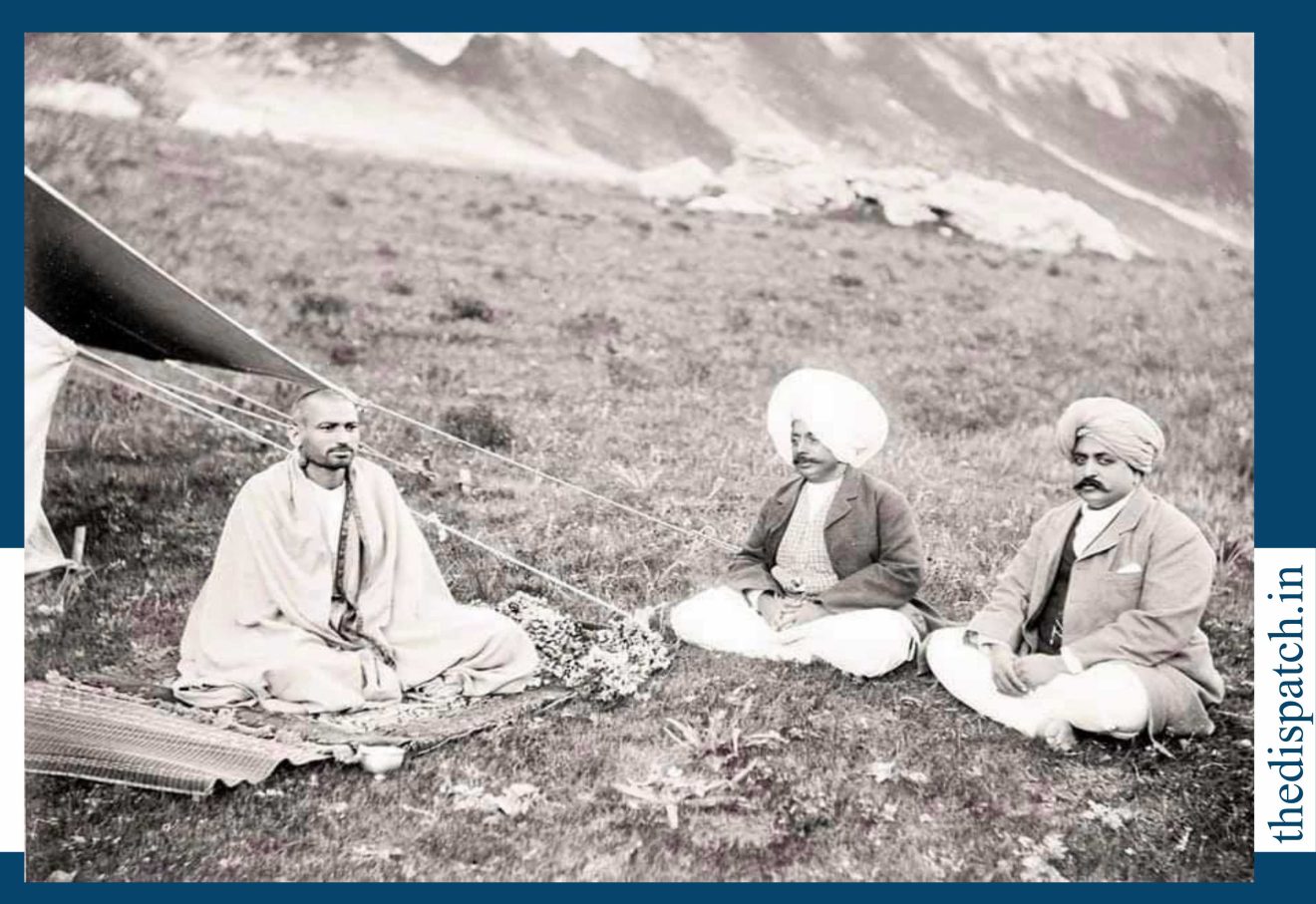 Maharaja Pratap Singh and Raja Amar Singh at Chandanwari. The Dispatch, Jammu and Kashmir, India