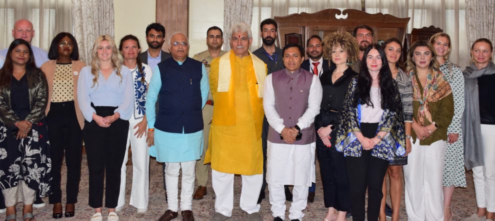 ICCR Program: LG Sinha interacts with young leaders from 9 nations