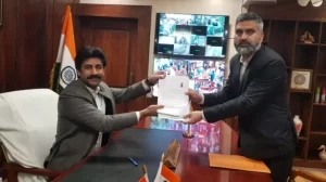DPAP’s Mohammad Parray files nominations for Anantnag-Rajouri parliamentary seat