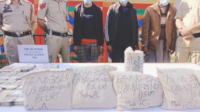 Narco module busted in Uri, contraband worth Rs.50 crore recovered; 3 arrested