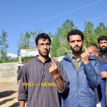 Baramulla: First time voters, sons of incarcerated Er Rashid cast ballot at Sanzipora